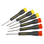 Stanley STHT0-62632 6-delige Precisie Schroevendraaierset - 2mm / 2,5mm / 3mm / PH000, PH00, PH0