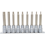 KS Tools 911.1520 9-delige Bit-dopsleutelset TX - Lang - T20-T60 - 1/2"