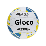 Reydon volleybal softtouch Gioco 20 cm PVC/blauw/geel - Wit