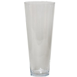 Conische vaas helder glas 43 cm - Bloemenvaas