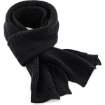 Beechfield Gebreide sjaal voor volwassenen -e winter sjaals voor dames/heren - Zwart