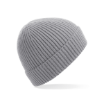 Beechfield Gebreide Ribbed Beanie wintermuts in het licht voor volwassenen - Damesmutsen / herenmutsen - 97% polyacryl en Elastaan - Grijs