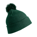 Result Trendy warme wintermuts in het met pom pom voor volwassenen - Damesmutsen / herenmutsen - 100% polyacryl - Groen