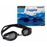 Sportx e zwembril met latex hoofdband - Zwart