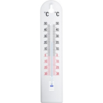 Ubbink Binnen/buiten thermometer kunststof 5 x 20 cm - Buitenthemometers - Temperatuurmeters - Wit