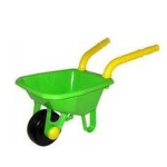 Speelgoed kruiwagen voor kinderen 25 x 66 cm - jongens en meisjes - buitenspeelgoed - Groen