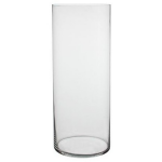 Mica Decorations Cilinder vaas glas 70 cm - Cilindervormige vazen van glas - Bloemenvazen