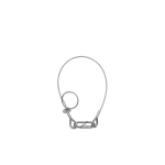 Showtec Saveking 4mm 0.6m safetykabel met rem 40 kg neutraal