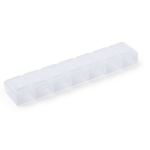 Comfort Aid 1x Medicijnen doos/pillendoos 7 daags transparant 15 cm - Drogisterij/persoonlijke verzorging accessoires