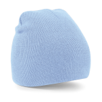 Beechfield Warme gebreide Beanie wintermuts in het licht voor volwassenen - Damesmutsen / herenmutsen - 100% polyacryl - Basic line - Blauw