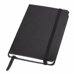 pocket luxe schriftjes/notieboekjes/opschrijfboekjes gelinieerd A6 formaat - Zwart