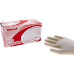 Romed Latex Handschoen Natural Spray Poedervrij L