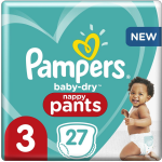 Pampers Broekjes Baby Dry Pants Maat-3 Midi 27-Luiers