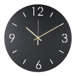 Spinder Design Time Klok - - Zwart