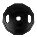 Tunturi Olympic Rubber Plate - 20 kg - Zwart