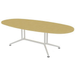 Quadrifoglio Vergadertafel met ovaal blad lengte 240 cm -