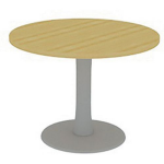 Quadrifoglio Vergadertafel met rond blad diameter 100 cm -