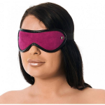 Suèdeleren blinddoek roze-zwart