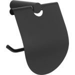 Saqu Black Toiletrolhouder 11,9x7,4x12,5 cm mat zwart
