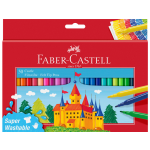 Faber Castell Viltstift Faber-Castell 50 stuks karton etui assorti
