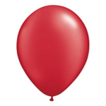 Qualatex ballonnen Ruby 25 stuks - Rood