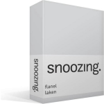 Snoozing - Flanel - Laken - Lits-jumeaux - 280x300 - - Grijs