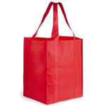 Boodschappen Tas/shopper 38 Cm - Stevige Boodschappentassen/shopper Bag - Rood