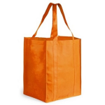 Boodschappen Tas/shopper 38 Cm - Stevige Boodschappentassen/shopper Bag - Oranje