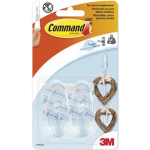 Command Decohaak, Medium, Draagvermogen 900 Gram, Transparant, Blister Van 2 Stuks