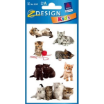 Avery Papieretiket Z-design Kids Pakje A 3 Vel Katten Foto