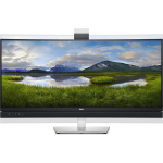 Dell C3422WE 86,7 cm (34.1 ) 3440 x 1440 Pixels UltraWide Quad HD LCD Zwart, Zilver - Silver