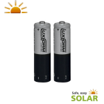 Luxform Lighting Luxform Oplaadbare Solar Batterij Aa 2stuks - Grijs