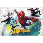 Folat Marvel Spiderman Themafeest Tafelkleed/tafelzeil 120 X 180 Cm - Kinderfeestje Kunststof/plastic Tafeldecoraties