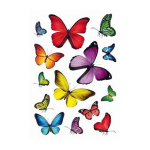 42x Vlinders Dieren Stickers - Kinderstickers - Stickervellen - Knutselspullen