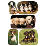 15x Honden/puppy Dieren Stickers - Kinderstickers - Stickervellen - Knutselspullen