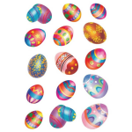 30x Gekleurde Paaseieren Stickers Met Glitters - Kinderstickers - Stickervellen - Knutselspullen