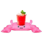 Feestbazaar Opblaasbare Drankhouder Krab 34 Cm - Roze