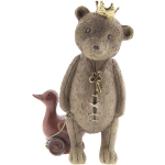 Clayre & Eef Decoratie Figuur Beer - 8*7*13 Cm Polyresin - Beer - - 6pr2404 - Bruin