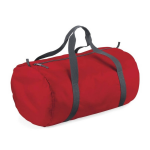 BagBase Rode Ronde Polyester Sporttas/weekendtas 32 Liter - Sporttassen/gymtassen/weekendtassen Voor Volwassenen - Rood