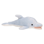 Pluche Blauwgrijze Dolfijn Knuffel 26 Cm - Dolfijnen Zeedieren Knuffels - Speelgoed Voor Kinderen - Grijs