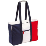 Strandtas/rood/wit 47 Cm - Strandartikelen Beach Bags/shoppers - Blauw
