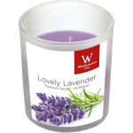 Trend Candles 1x Geurkaars Lavendel In Glazen Houder 25 Branduren - Geurkaarsen Lavendel Geur - Woondecoraties - Paars