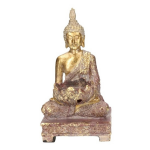 Boeddha Beeldje Met Waxine/theelicht Houder 18 Cm - Woondecoratie - Kaarsenhouder - Goud