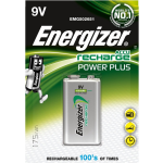 Energizer Herlaadbare Batterij Power Plus 9v, Op Blister