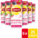 Lipton - Feel Good Selectione Thee Bosvruchten - 6x 25 zakjes - Zwart