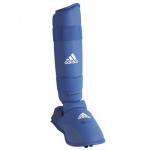 Adidas WKF Scheenbeschermer met Verwijderbare Voet XL - Blauw
