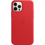 Apple iPhone 12 en 12 Pro Back Cover met MagSafe Leer RED - Rood