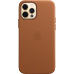 Apple iPhone 12 en 12 Pro Back Cover met MagSafe Leer Zadel - Bruin