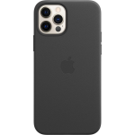 Apple iPhone 12 en 12 Pro Back Cover met MagSafe Leer - Zwart