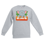 Bellatio Decorations Slurfie de olifant sweater voor kinderen - unisex - olifanten trui - Grijs